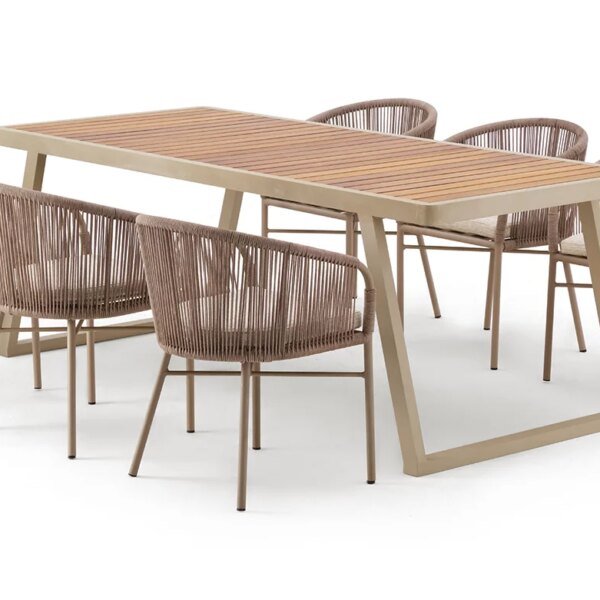 HARMONY, ENSEMBLE TABLE À MANGER + 6 CHAISES